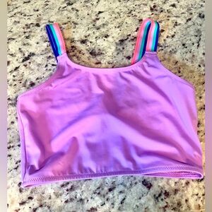 Crewcuts purple swim top girls size 14